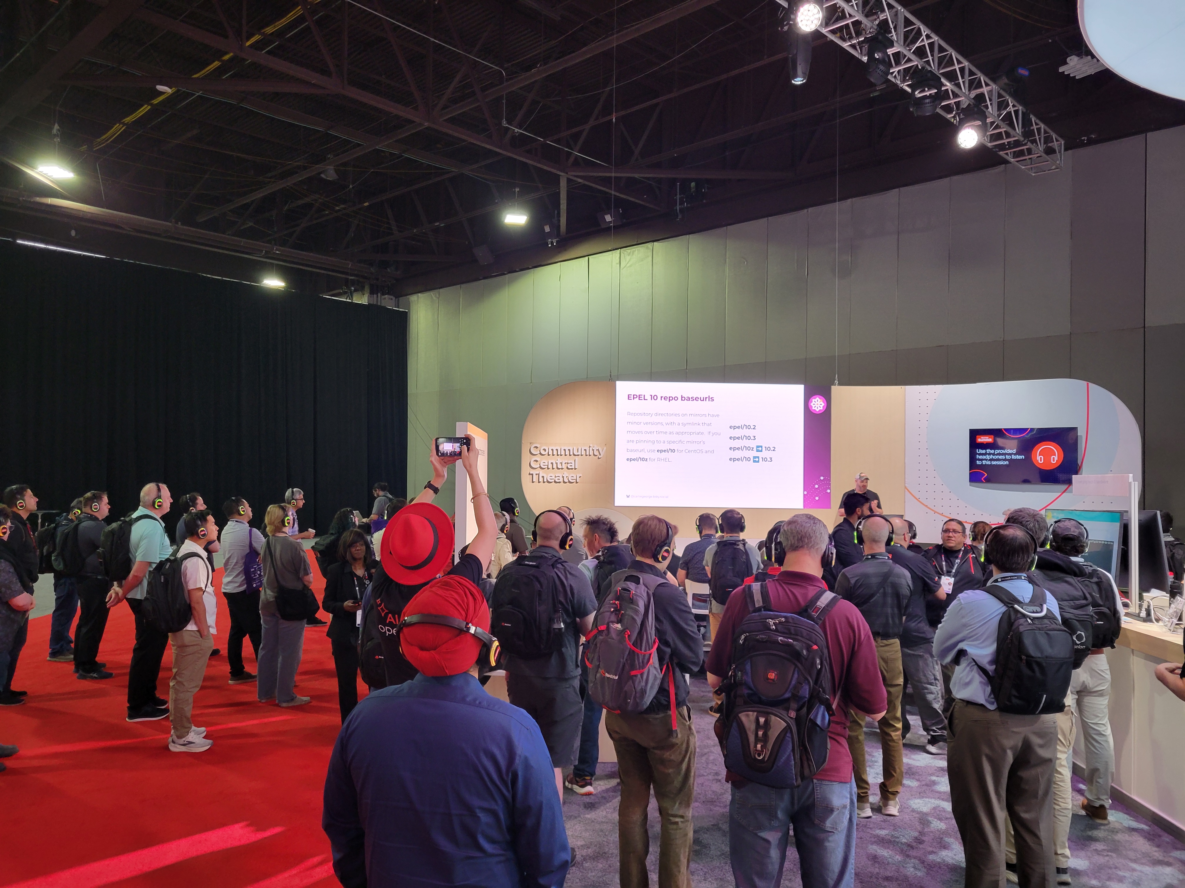 Lightning talks in vendor area
