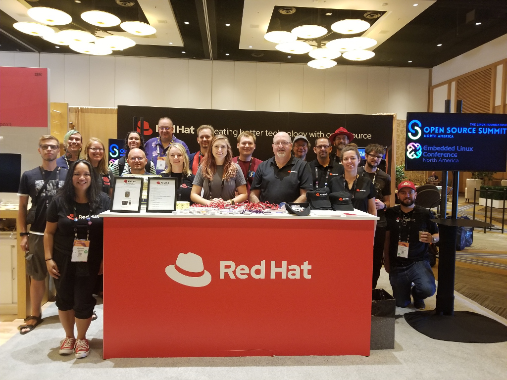 Troy at Red Hat booth